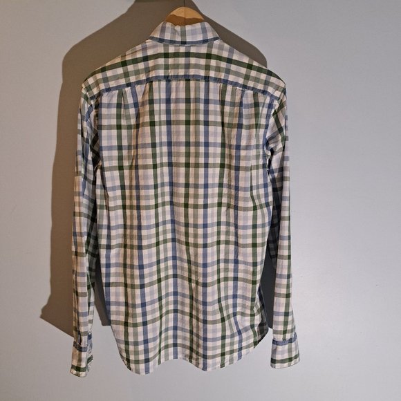 J. Crew Men's Medium Slim Flex Washed Long Sleeve Button Down Shirt Style #AL090 - Picture 3 of 13
